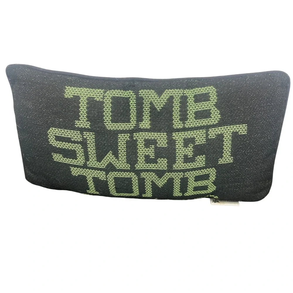 Disney Parks Haunted Mansion Tomb Sweet Tomb  Pillow Purple